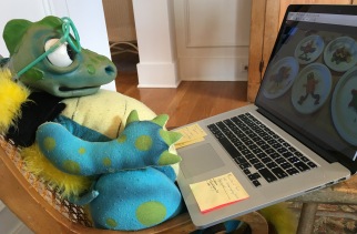 dina with computer .jpg