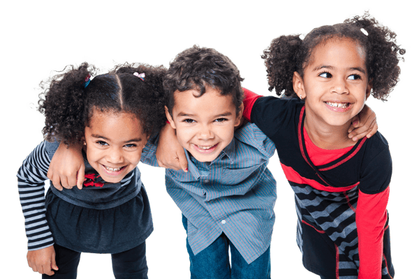Group of young children