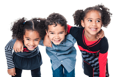 Group of 3 kids smiling